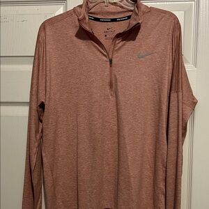 Nike Dri-FIT Half-Zip Top in Copper